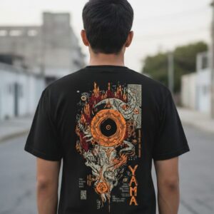 Mens Premium Contemporary T-Shirt - Cotton Dark Mythological Streetwear Design