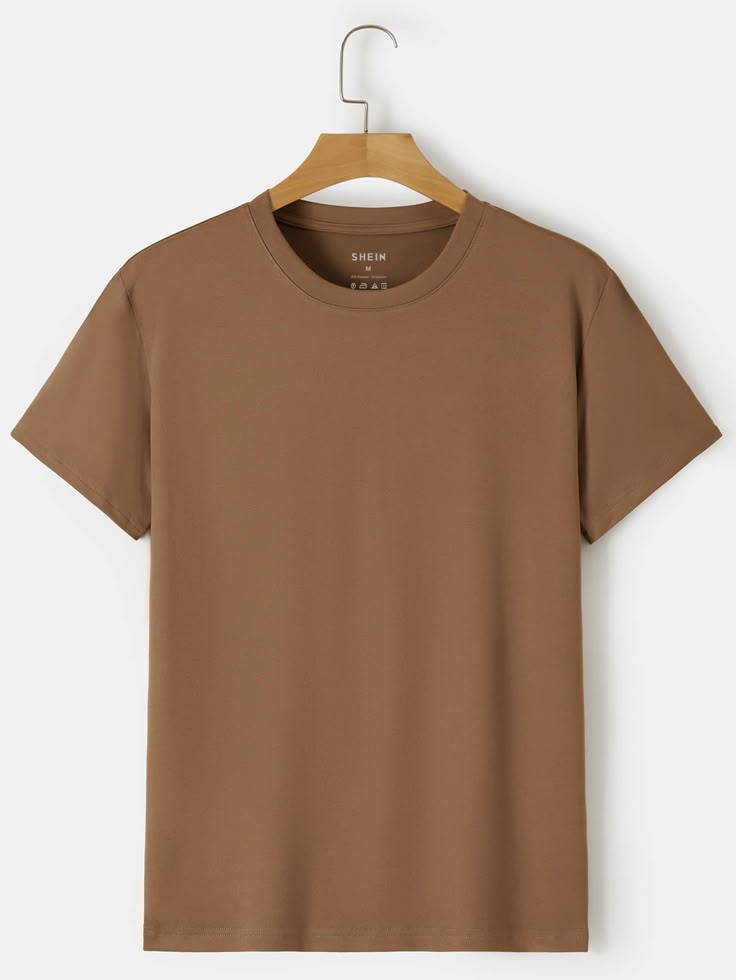 Mens Premium Brown,Cream & green Oversize T-shirt - Image 2
