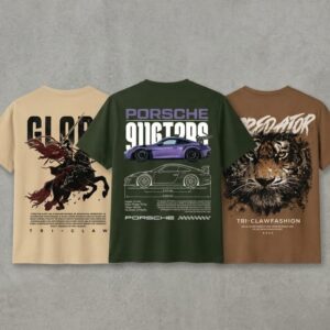 " Glory, GT3 RS & Predator " Ghaphic Oversize T-Shirt Combo Pack