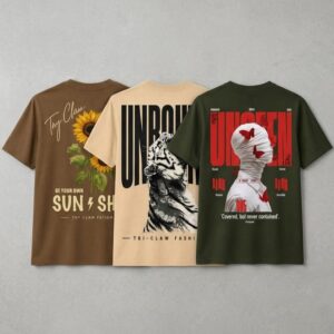 " Sunshine, Unseen & Unbound " Ghaphic Oversize T-Shirt Combo Pack